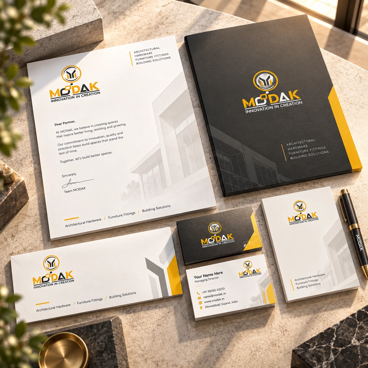 MODAK — Corporate stationery collection