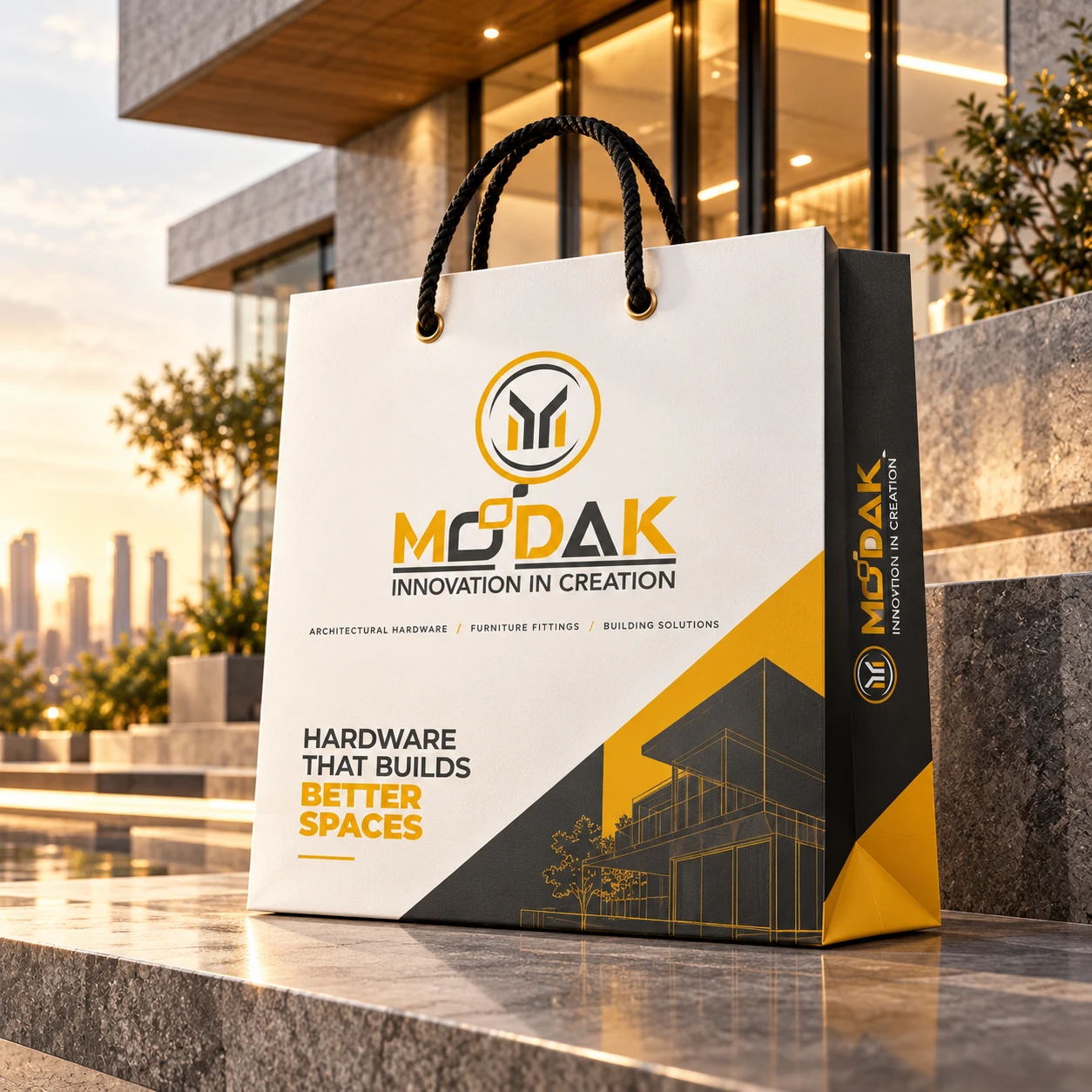 MODAK — Branded shopping bag