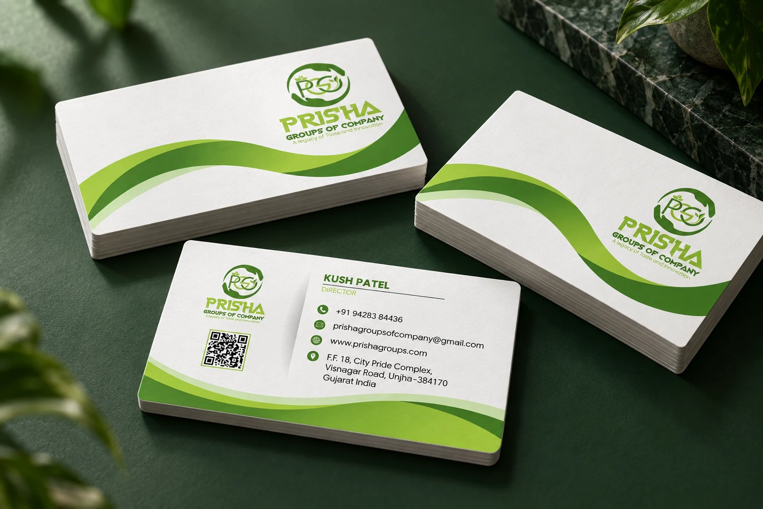 PRISHA business cards