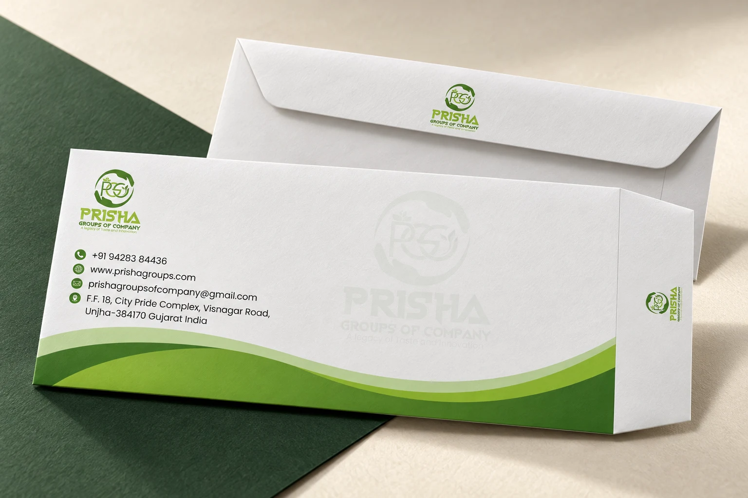 PRISHA envelopes