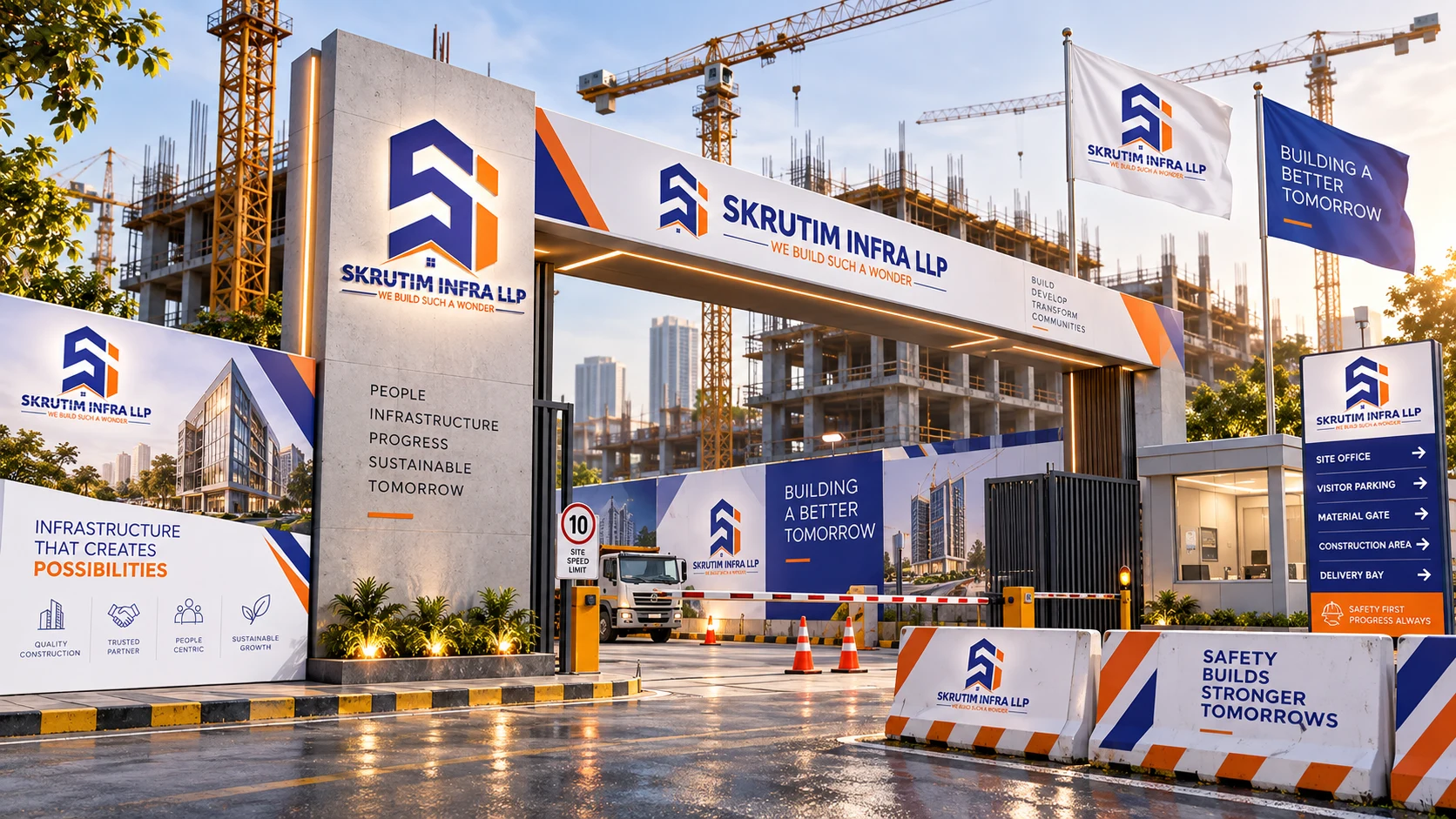 SKRUTIM — Construction site signage