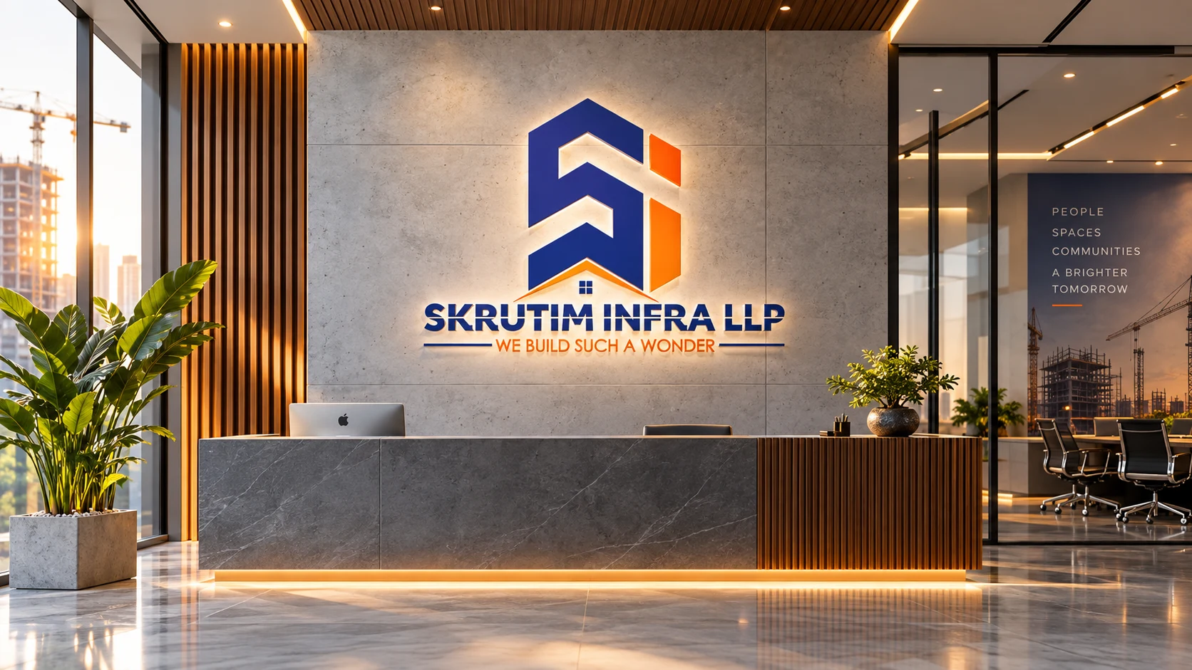 SKRUTIM INFRA LLP brand identity